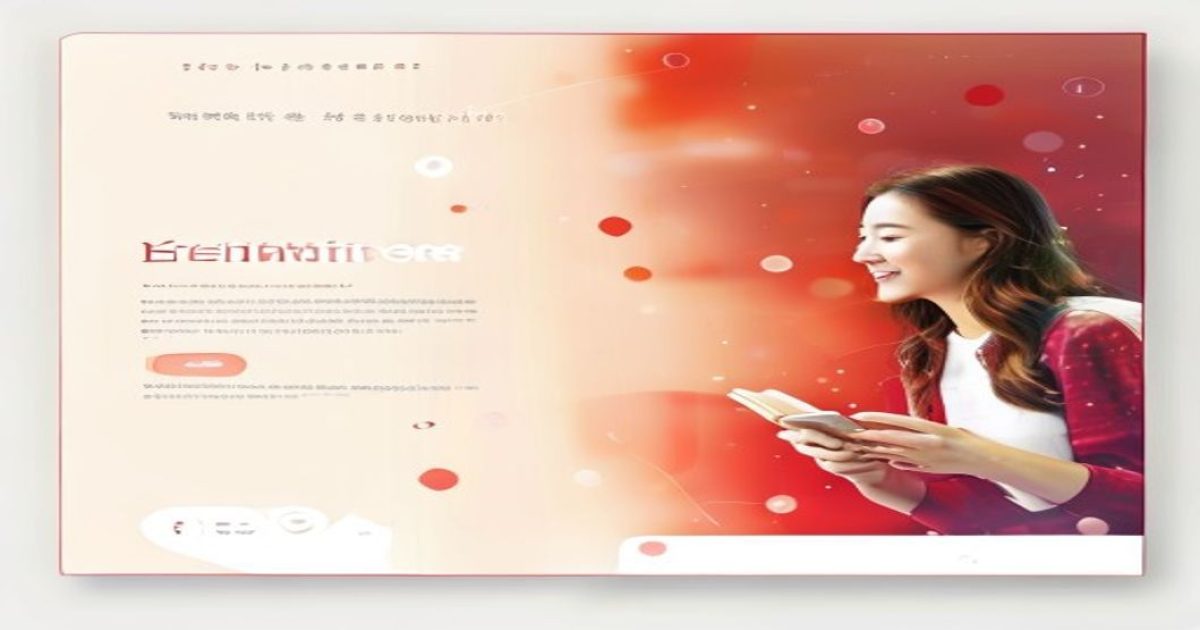 文爱社区平台界面展示，温暖米金与酒红渐变背景下，用户在优雅的文字交流界面中分享情感故事，画面温柔细腻充满文艺气息